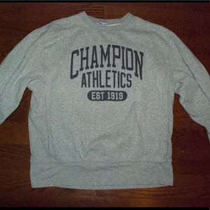 Vintage Looking Champion Gray Pullover